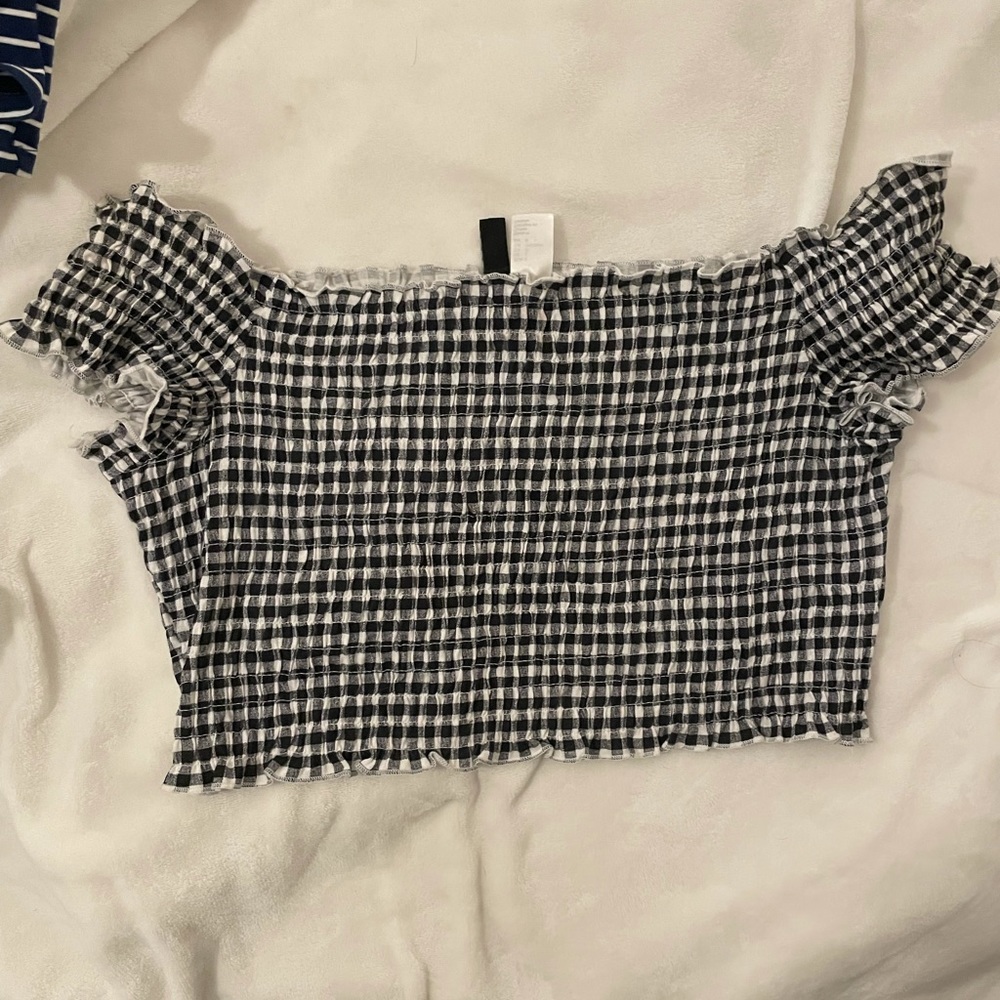 Plaid crop top